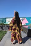 Pink African Print Super Wide Leg Trousers