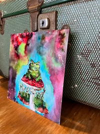 Image 3 of This old frog on Toadstool Square print