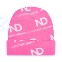ND Pink Monogram Beanie