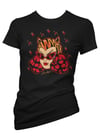 Womans Red Hair Tiger Lady T-shirt 