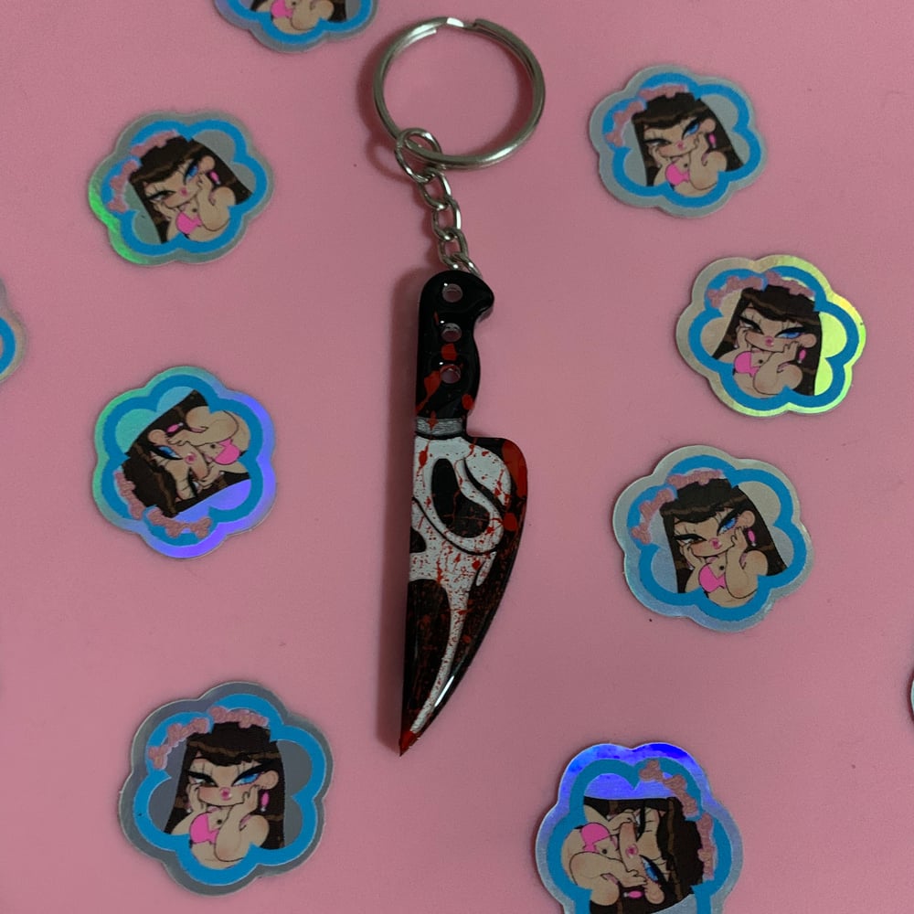 Image of Horror Movie Knife Keychain 