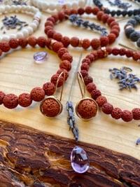 Image 3 of ✨WHOLESALE✨ Coiled Lava Stone Diffuser Earrings