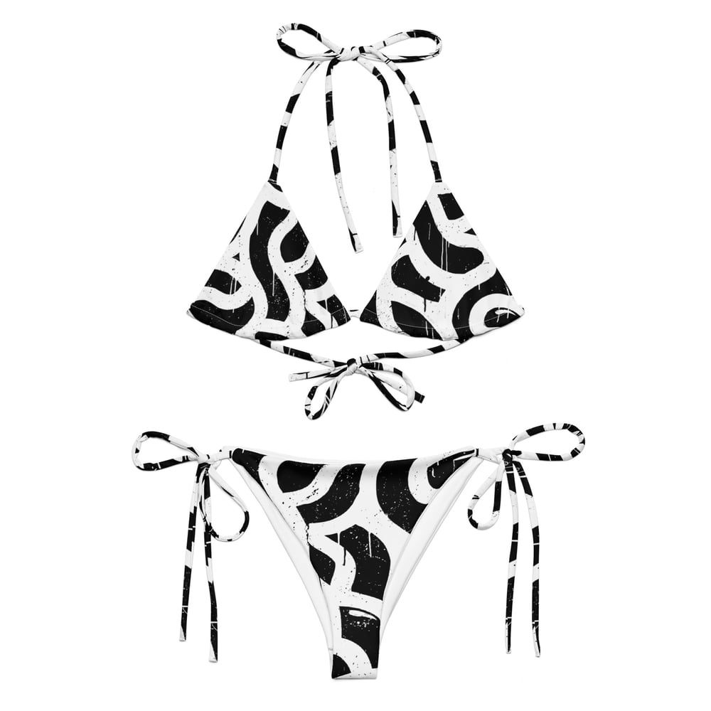 All - over print string bikini