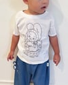 Kids white bunny shirt