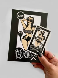 Goth Babe- Art Print & Sticker