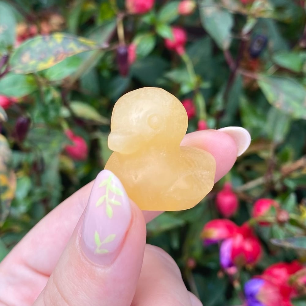 Image of Orange Calcite Duck 