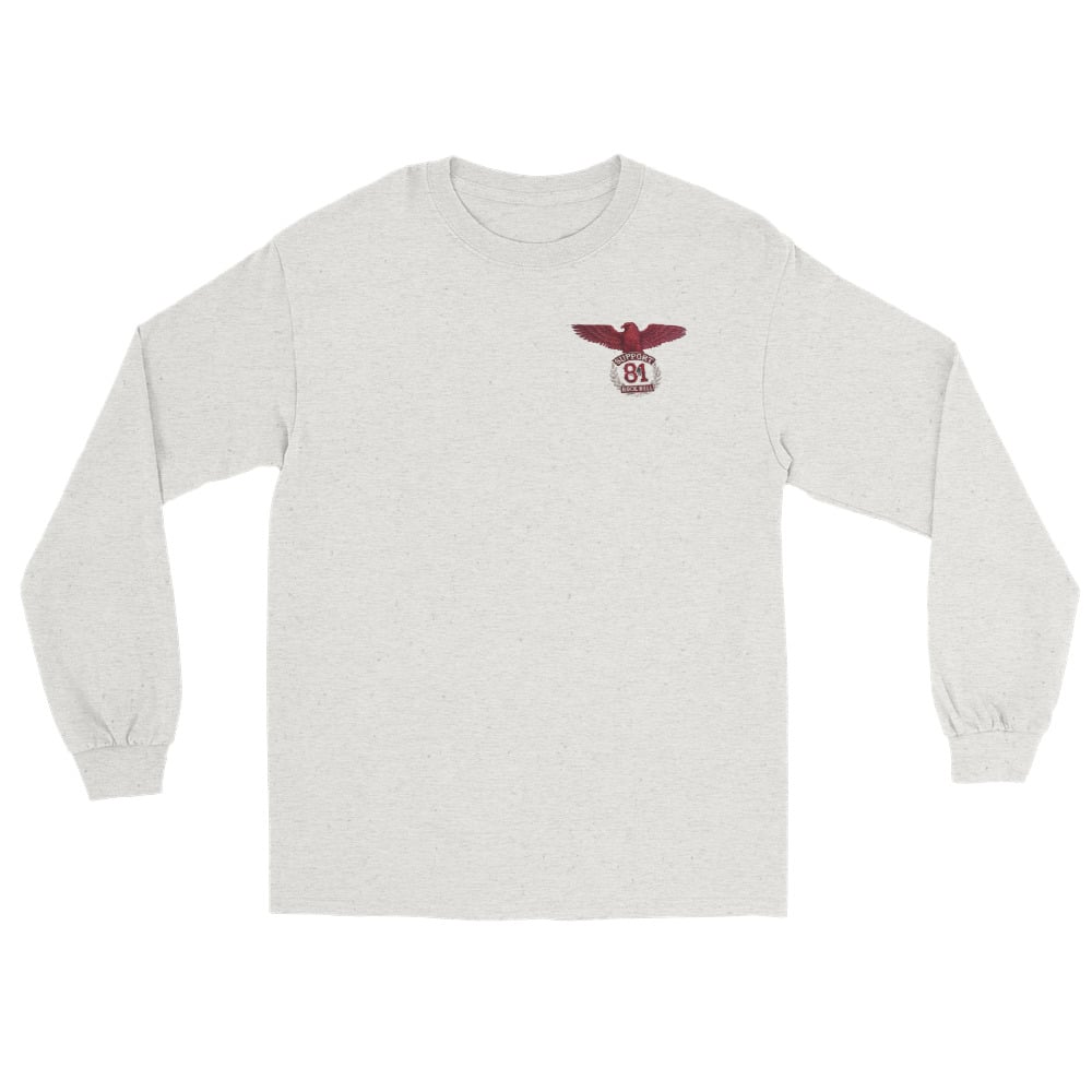 Red and White State Long Sleeve Shirt