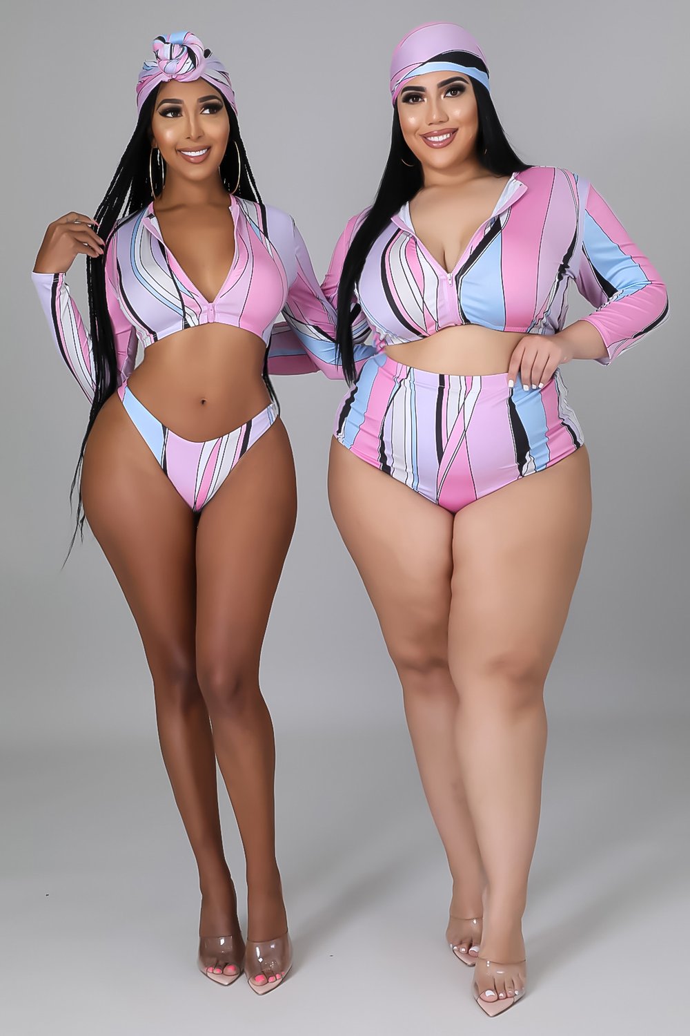 Image of 3 pc Island Wave Swimsuit