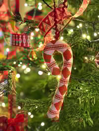 Image 3 of Candy Cane Quilt Ornament