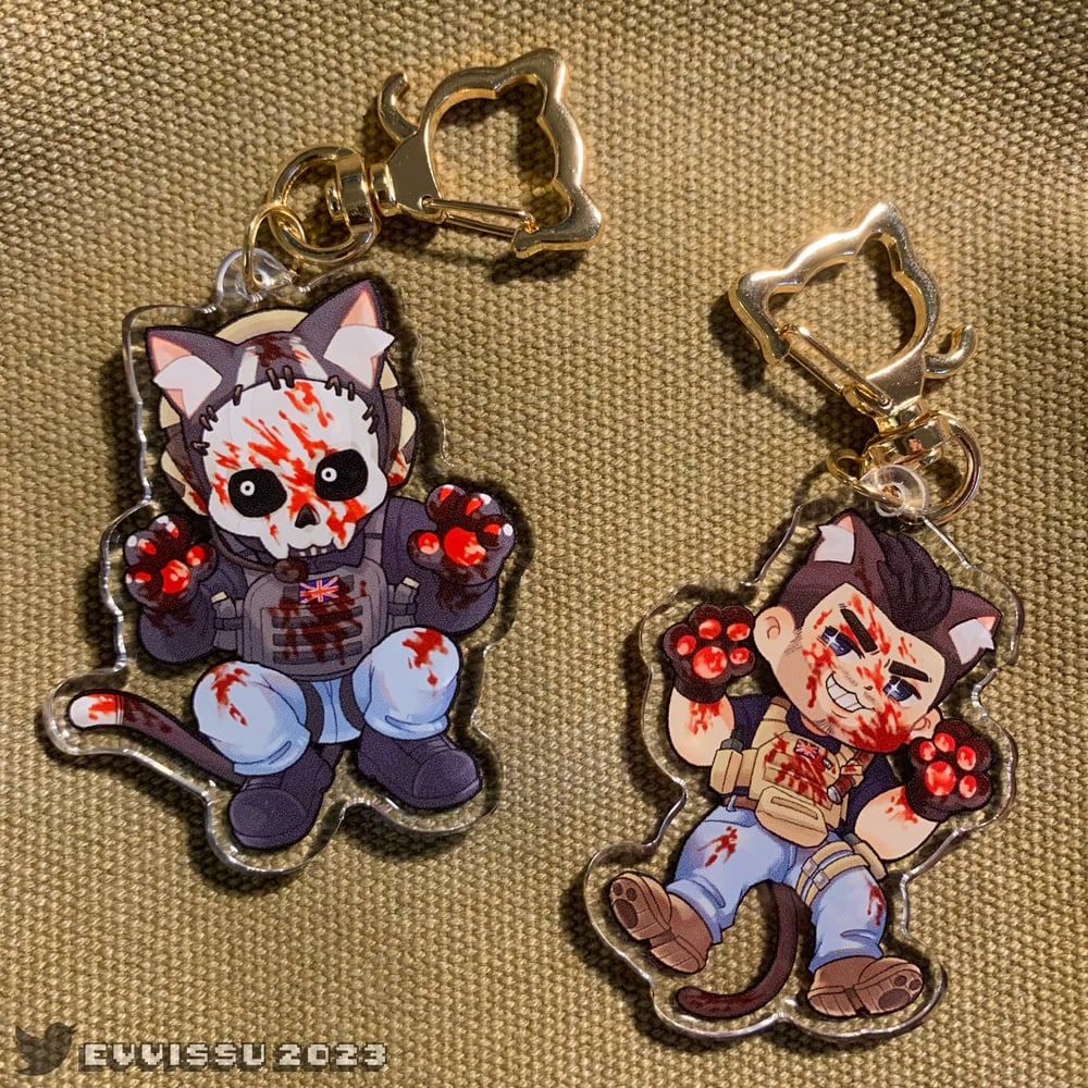 Image of GHOST & SOAP KITTY CHARMS