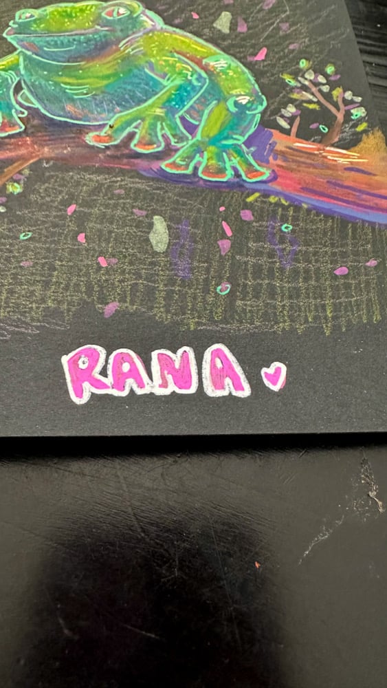 Image of La Rana | The Frog | Loteria Original Art
