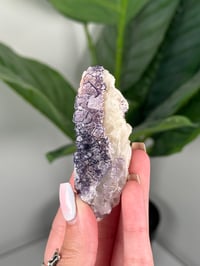 Image 1 of QR CODE PURPLE CUBIC FLUORITE -GUIZHOU CHINA- N