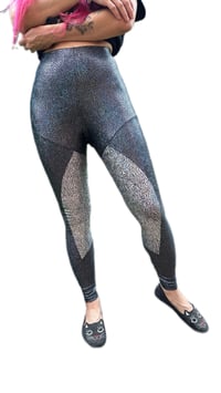 Image 2 of Side Panel Shattered Glass Leggings