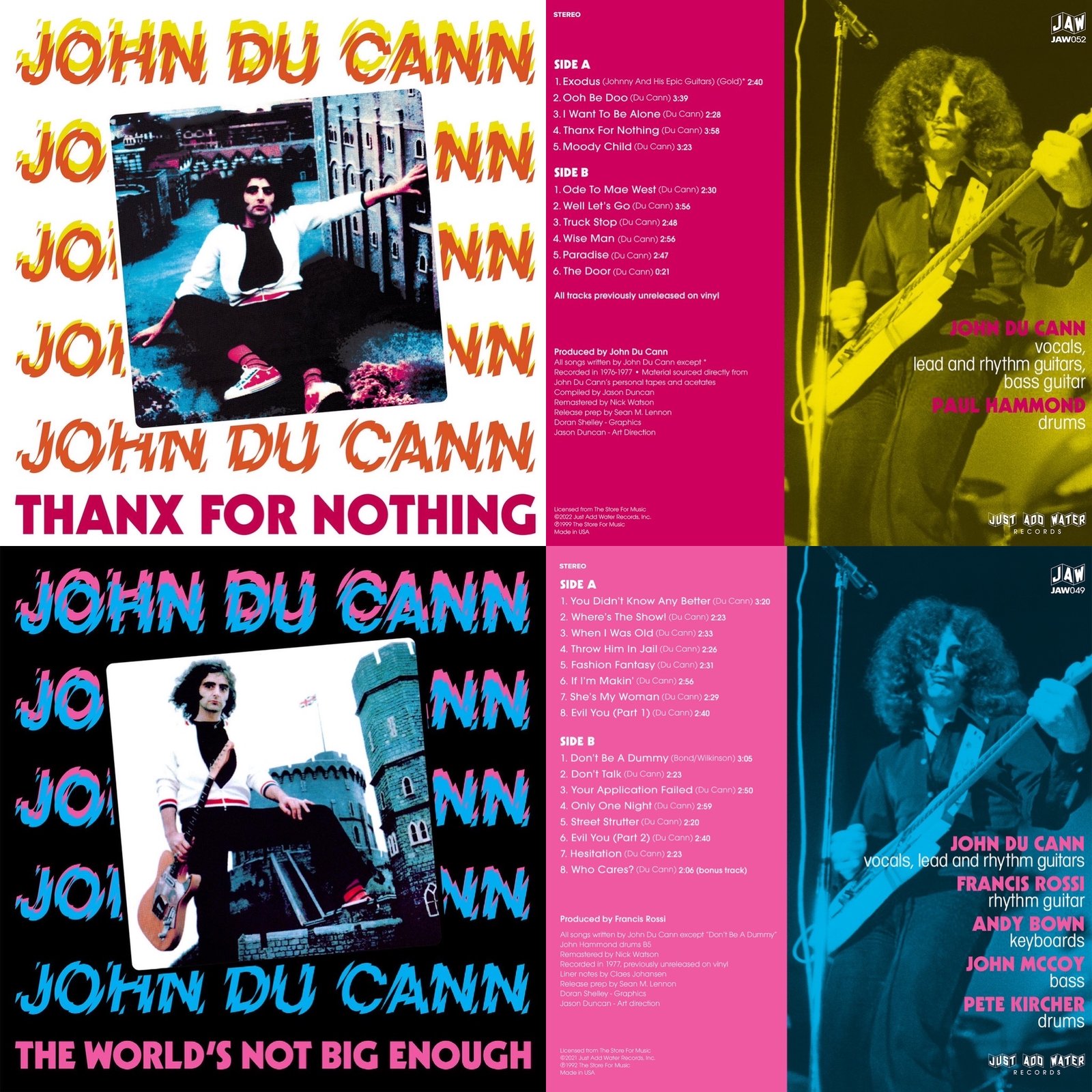 JOHN DU CANN Twin Spin bundle (2 LPs) Just Add Water Records