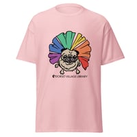 Image 4 of ADULT TEE- Rainbow Anouk Pug