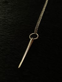 Image 3 of Silver Spike Face Chain