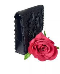 Image 7 of Vtg 1960s Clutch Bag Cocktail Evening Detachable Top Handle Black Beaded