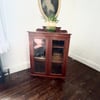 Edwardian mahogany glass case