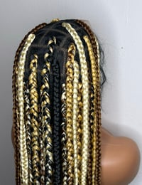 Image 4 of Knotless braids with beads full braiding wigs 