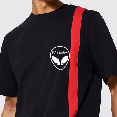 Image of RED STRIPE T-SHIRT