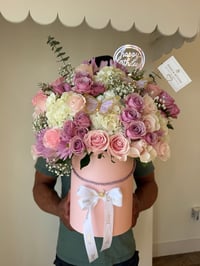 Image 1 of Spring blooms box lavender and baby pink 