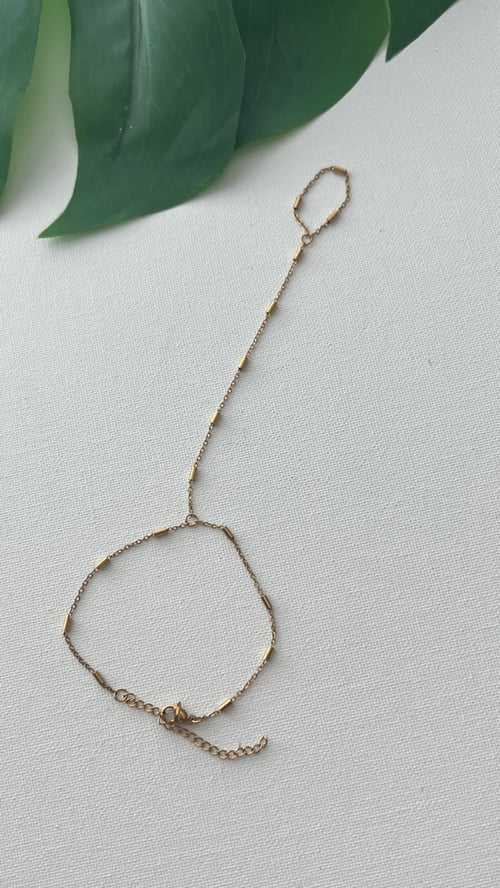 Image of THIN LINE • Hand Chain Bracelet