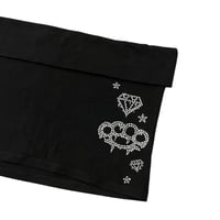 Image 2 of scene queen foldover mini skirt *silver*