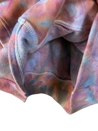 Image 7 of S/M Pocket Hoodie Pullover in Muted Spiral Ice Dye