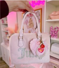 Image 1 of Handmade Teddy and Berries Purse Charm