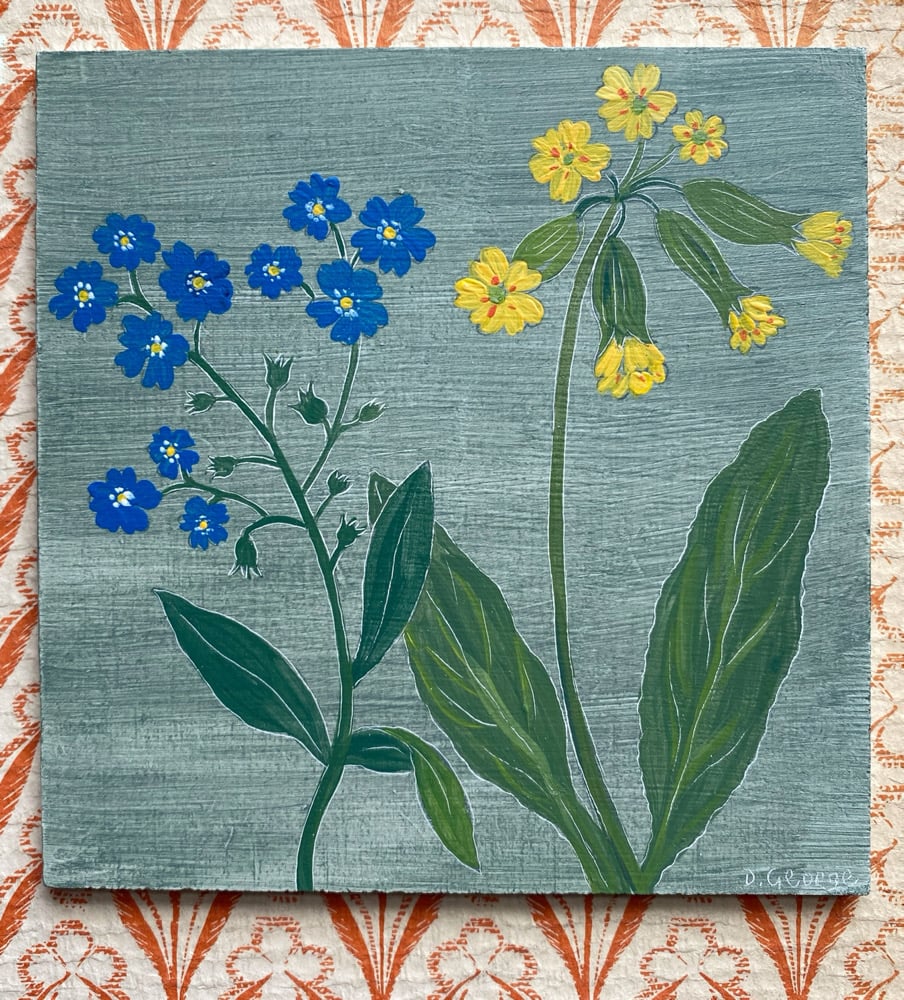 Image of Forget me nots and Cowslip