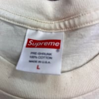 Image 3 of Supreme Cross Box Logo Sz L (CREAM)