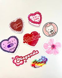 Image 1 of Filipina Pink Stickers