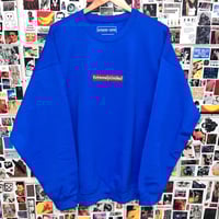 Blue Box logo embroidered crewneck sweatshirt 