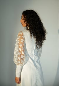 Image 5 of 1970s Lace Hooded Wedding Set