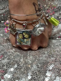 Image 5 of Adjustable Customize photo charm bangle for kids teens & adults 