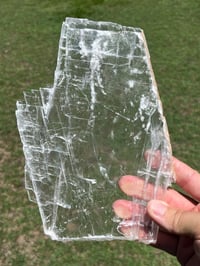 Image 5 of Transparent Selenite Slab | Morocco #2927