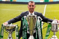 Signed Brendan Rodgers Celtic Treble 12x8 Picture A4