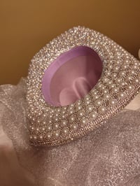 Image 2 of PEARLS & PINK WESTERN HAT