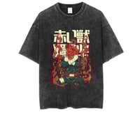 Naruto washed oversized t-shirt rock lee
