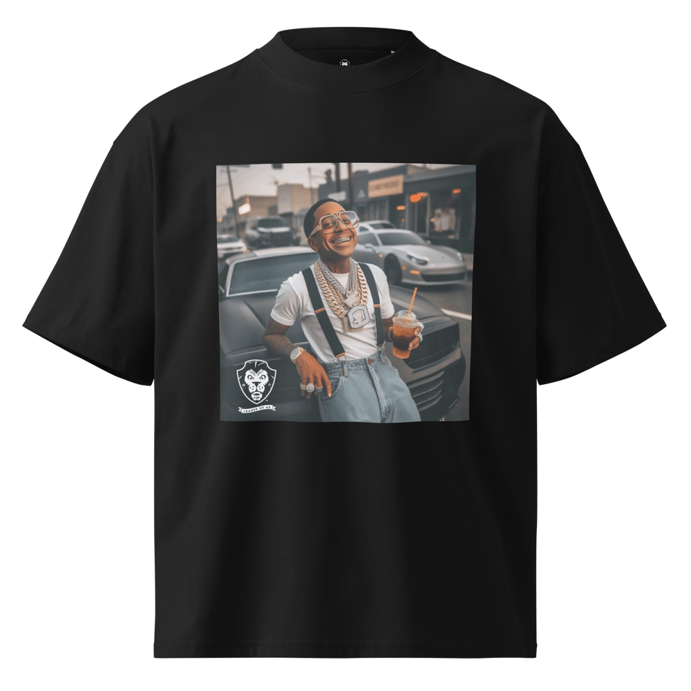 Image of Unisex organic oversized high neck t-shirt