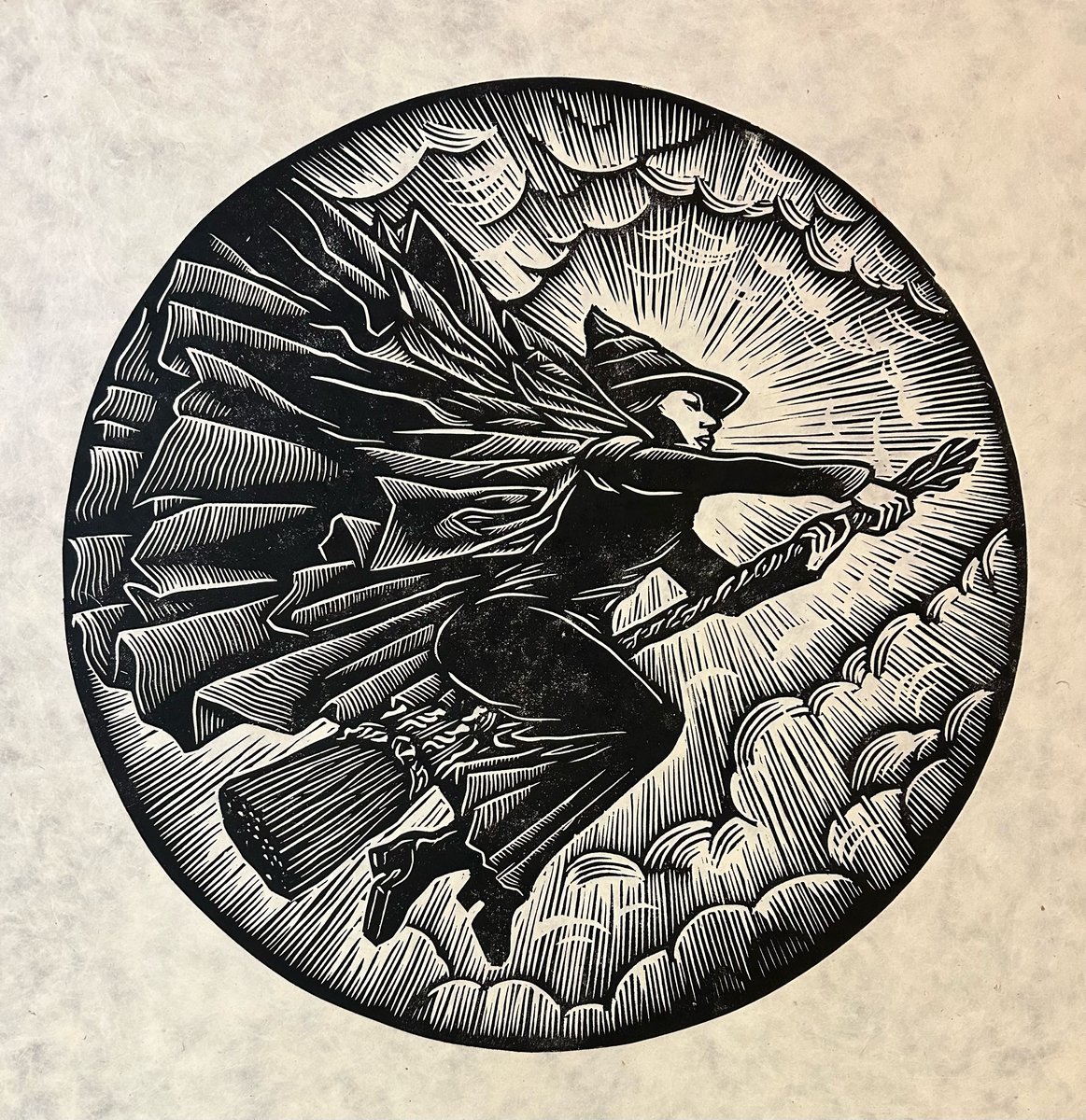 Elphaba Block Print | Brian Reedy