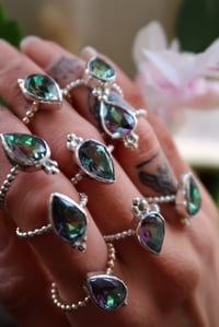 Image 4 of Mystic Topaz Amulet Ring 
