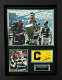 Signed Framed Callum McGregor Captain Armband Mount Display