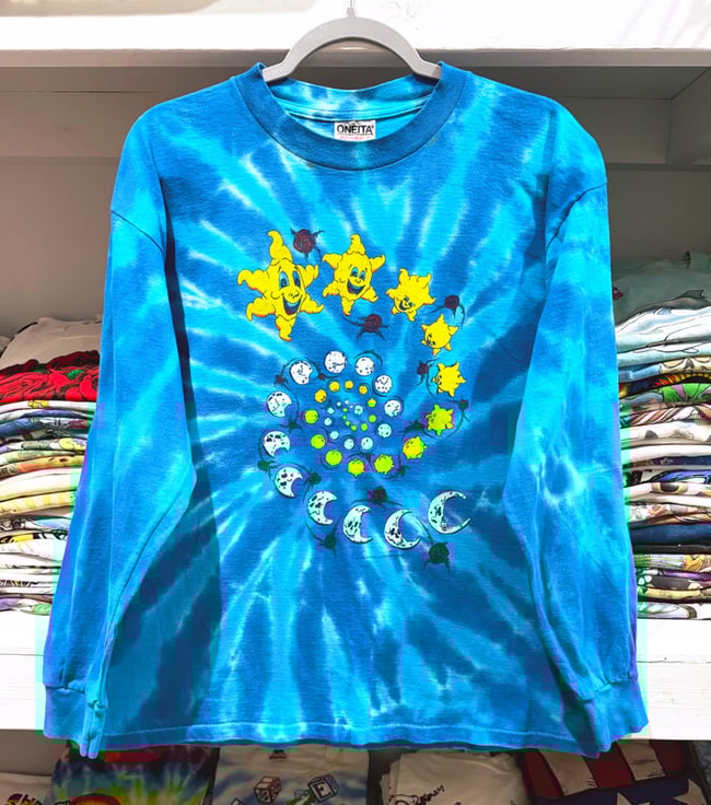 Grateful Dead 1992 Ripple Junction ‘Sun and Moon’ Longsleeve Shirt - Size L/M