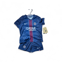 Image 2 of Paris Saint-Germain 2025-26 Home Football Mini Kit Doué