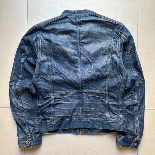 Image of 2000s Diesel Denim Biker Jacket, Size Medium
