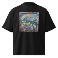 N8NOFACE "The Show" Art by Liter Unisex organic oversized high neck t-shirt