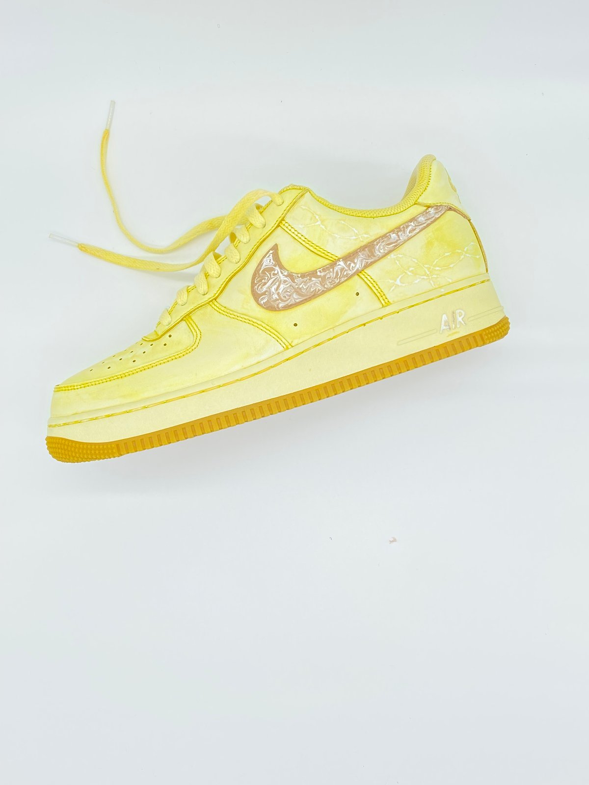 Air force outlet 1 yellow velvet