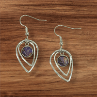 Image 2 of Deep Space-One-Of-A-Kind Abstract Art Earrings