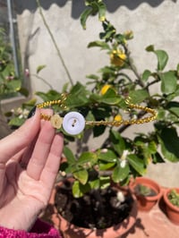 Image 1 of Gold Button Choker